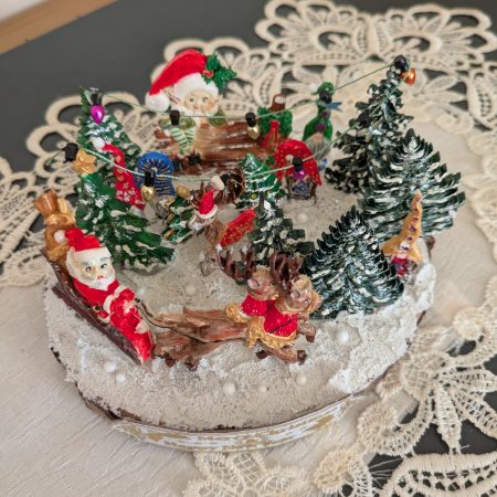 Hand made christmas standing ornament