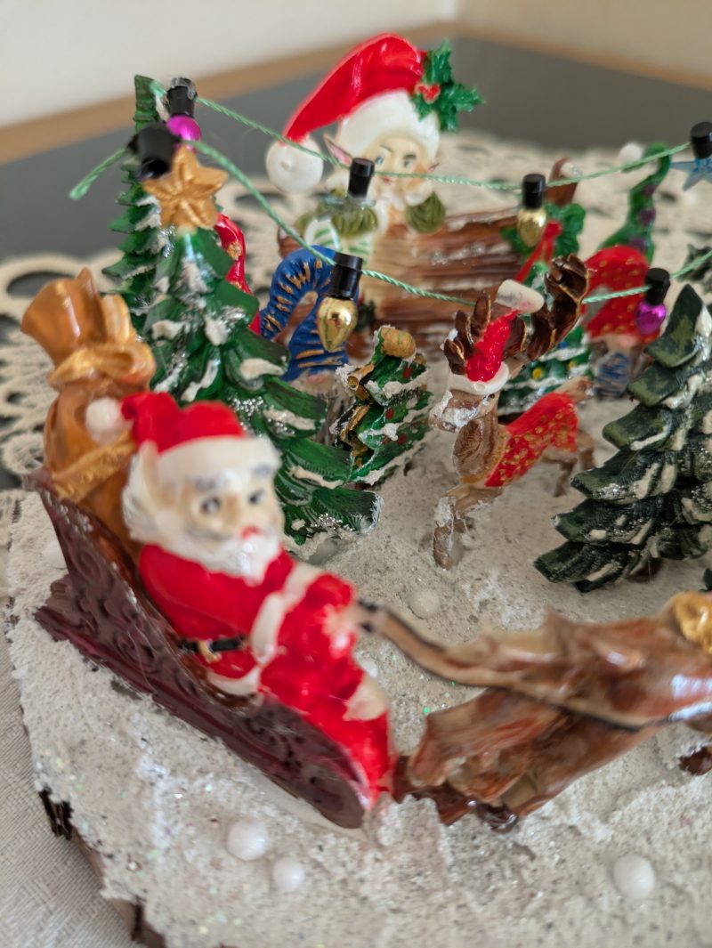 Hand made christmas standing ornament