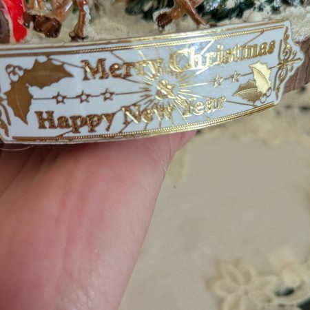 Hand made christmas standing ornament