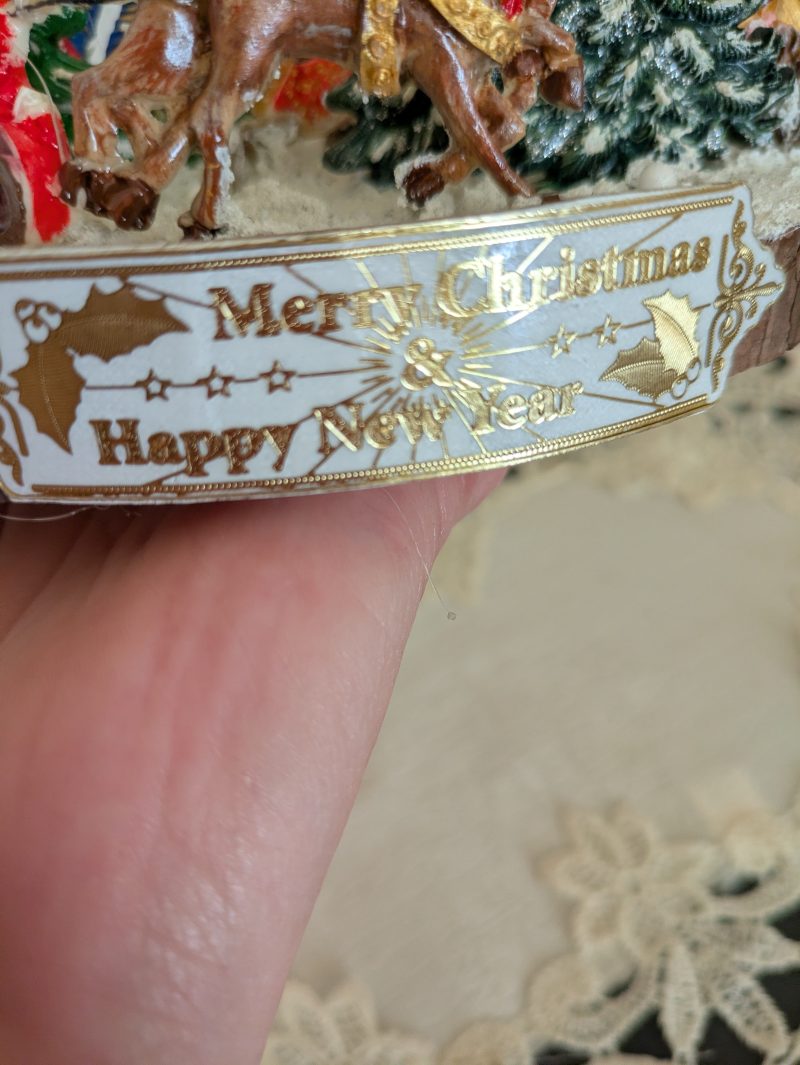 Hand made christmas standing ornament