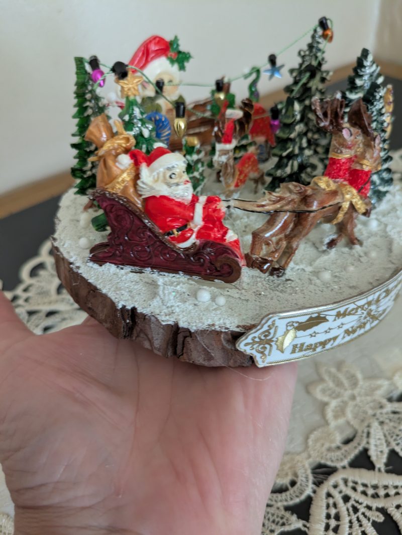Hand made christmas standing ornament