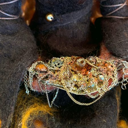 Needle-felted woman - Abundance