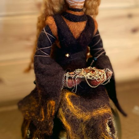 Needle-felted woman - Abundance