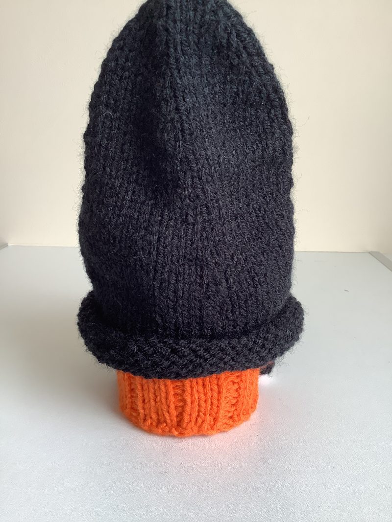 Hand knitted gonk style treat tin
