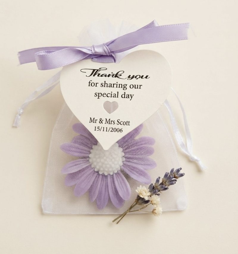 PERSONALISED FLORAL WAX MELT FAVOUR