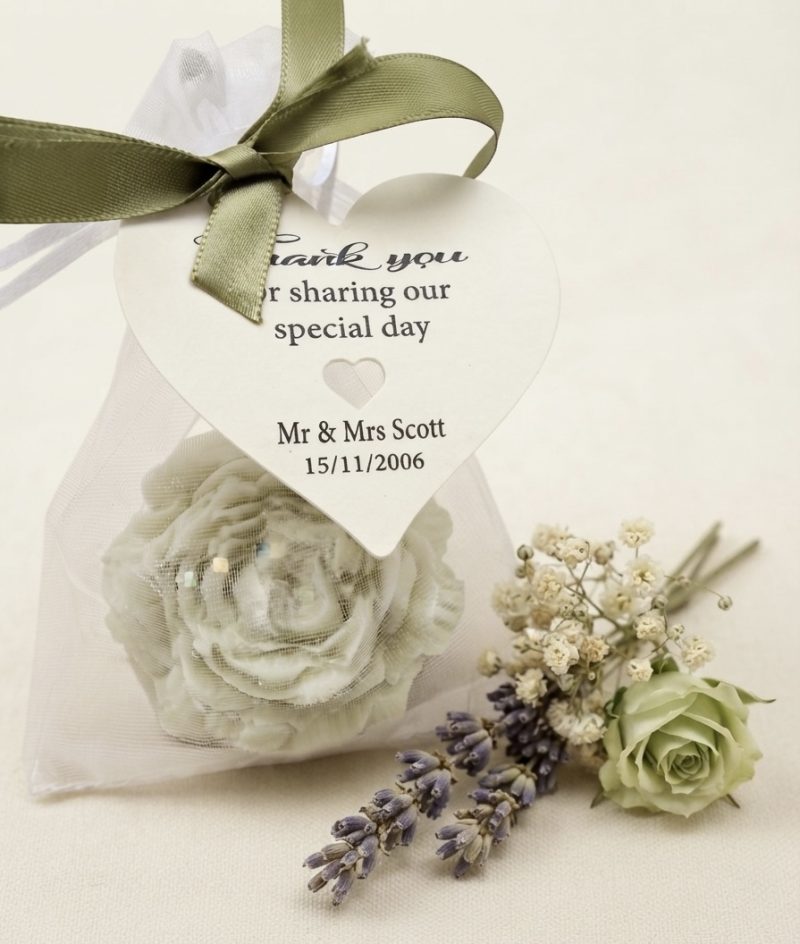 PERSONALISED FLORAL WAX MELT FAVOUR