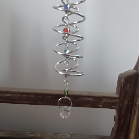Red Cord Miniature Hanging Suncatcher – Hearts