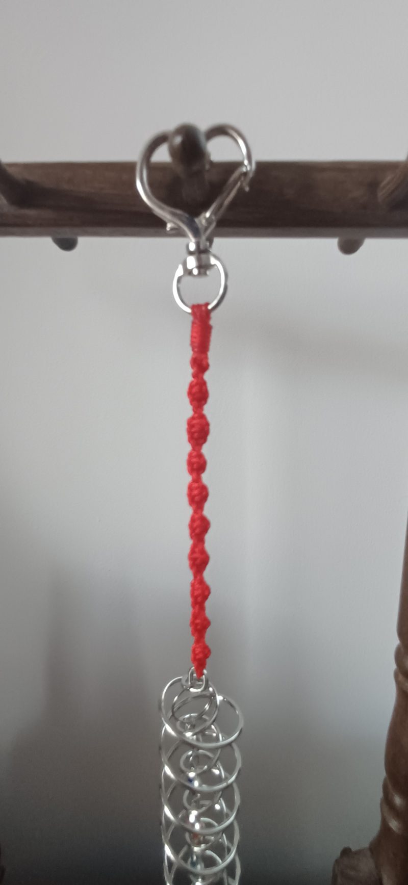 Red Cord Miniature Hanging Suncatcher – Hearts