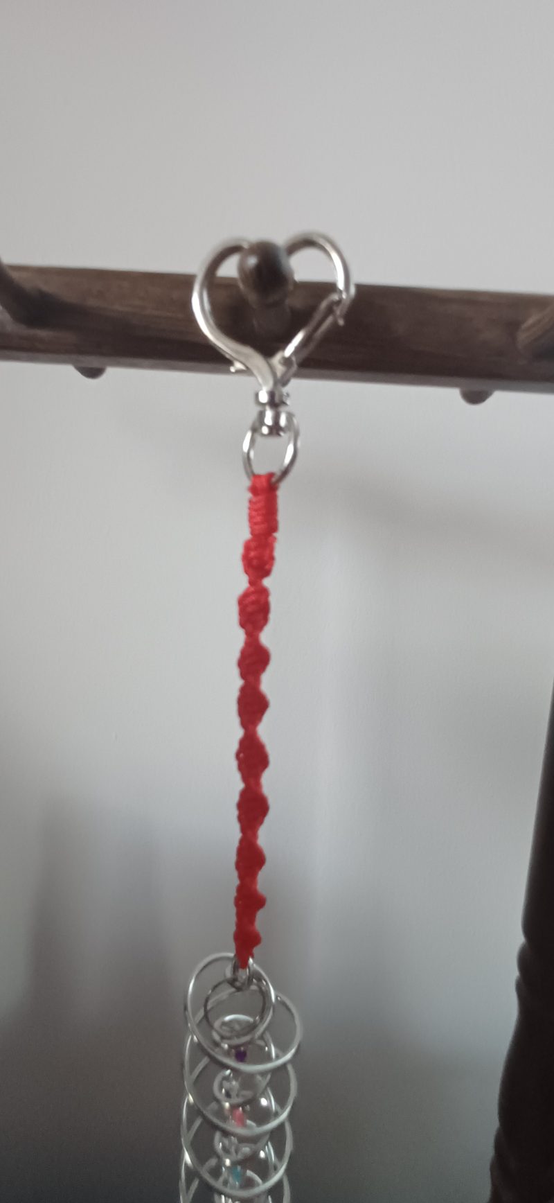 Red Cord Miniature Hanging Suncatcher – Butterfly