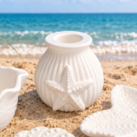 Shell Trinket Holder, Starfish Vase, Starfish Trinket Dish, Beach Inspired Dressing Table Decor, Beach Inspired Home Decor 🐚 🌊