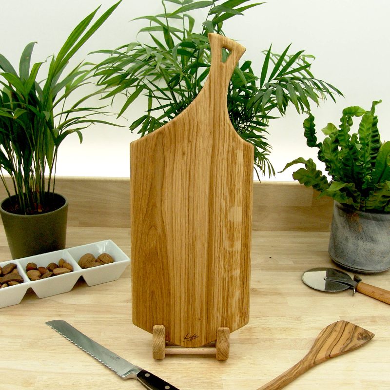 Solid Oak Serving Paddle Chopping Board - Life Signature