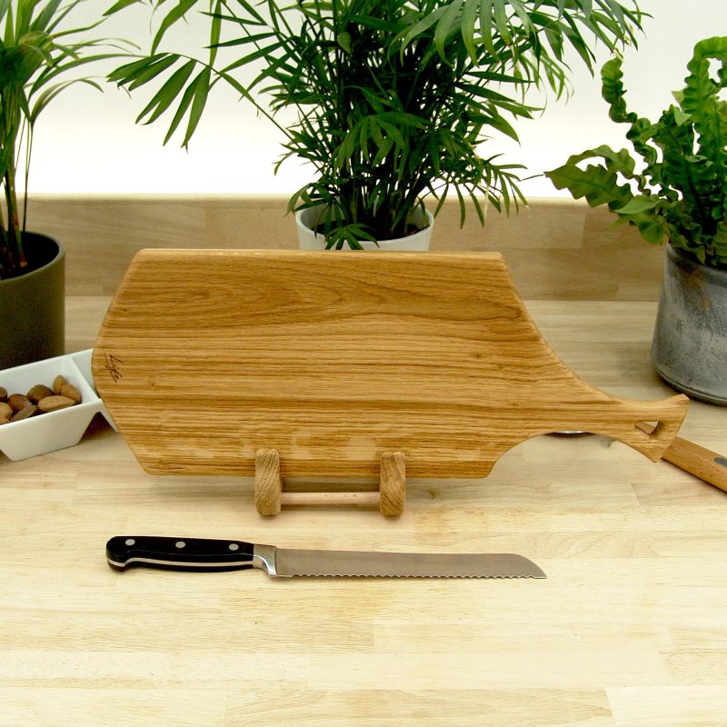 Solid Oak Serving Paddle Chopping Board - Life Signature