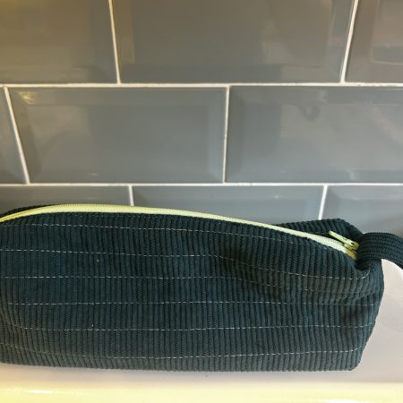 Handmade fabric makeup bag or pencil case pouch