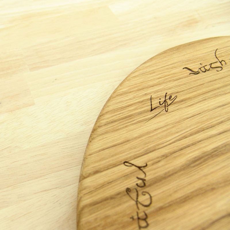 Lord of the Rings Chopping Board: Ring of Power Solid Oak 30cm