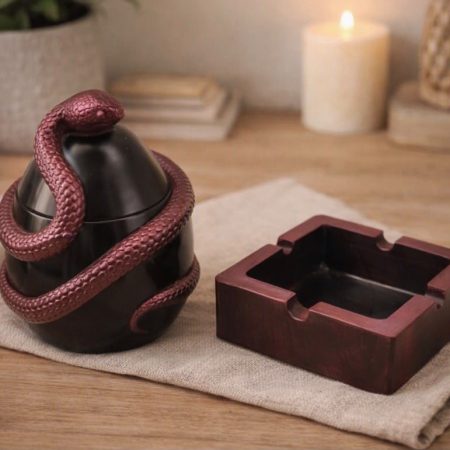 snake trinket pot with matching ashtray