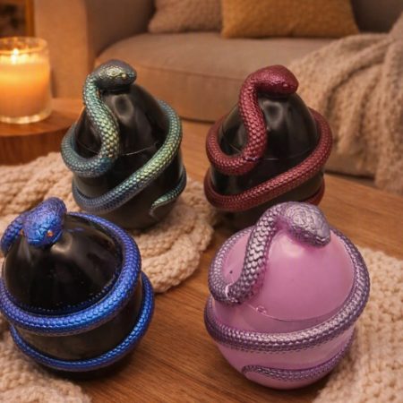 snake trinket pot with matching ashtray