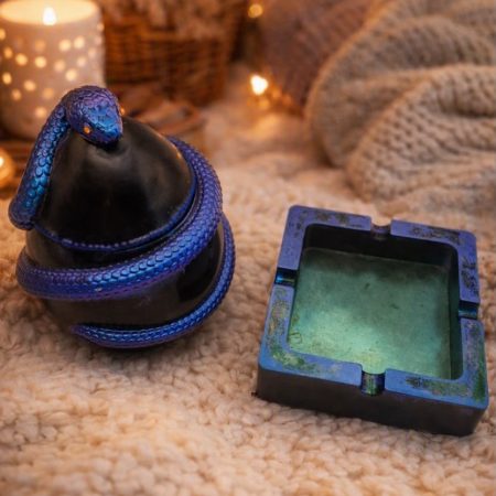 snake trinket pot with matching ashtray