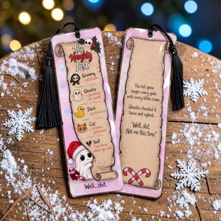 “Dead sick of Christmas” card and bookmark bundle