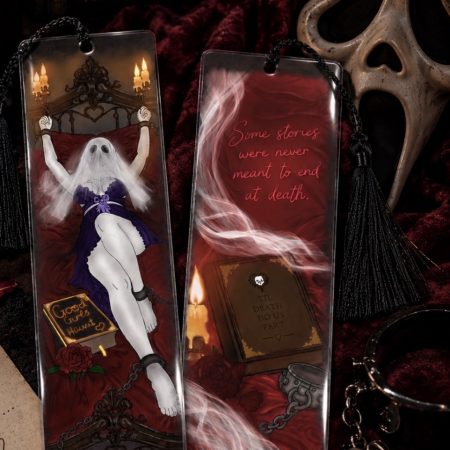 Double-Sided Ghost Dark Romance Bookmark |Horror | Book lovers |