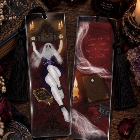Double-Sided Ghost Dark Romance Bookmark |Horror | Book lovers |
