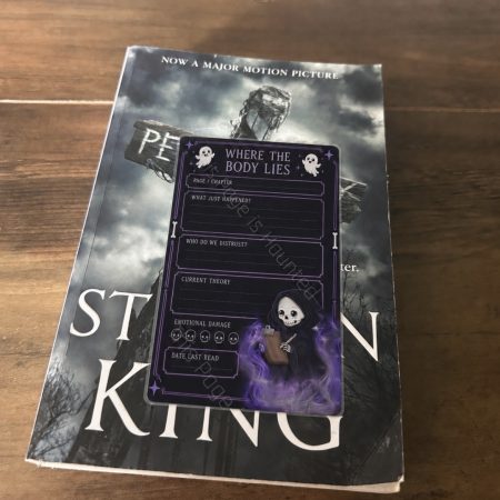 Reusable Reading Tracker Bookmark with White Pen – Gothic Book Lover Gift