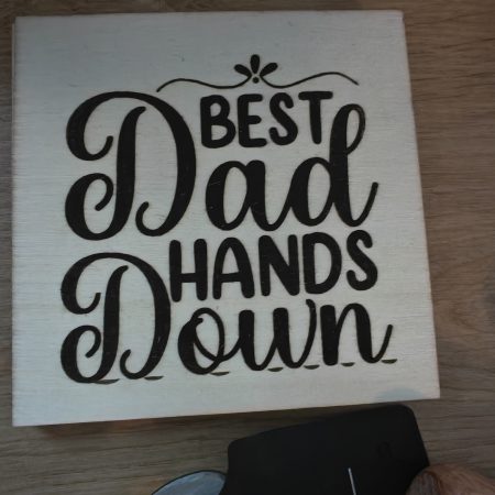 Laser Engraved Wooden Father's Day Coasters – Best Dad Ever Collection