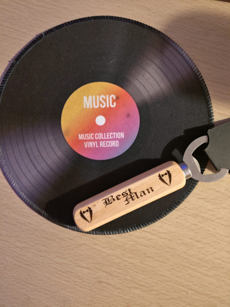 Laser Engraved Wooden Bottle Openers – Groomsmen, Best Man & Groom Gifts