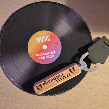 Laser Engraved Wooden Bottle Openers – Groomsmen, Best Man & Groom Gifts