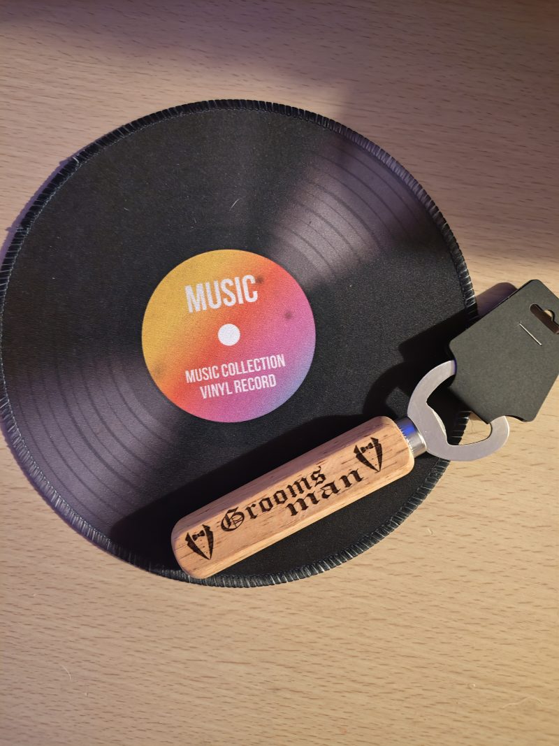 Laser Engraved Wooden Bottle Openers – Groomsmen, Best Man & Groom Gifts
