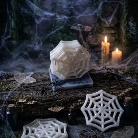 Spiderweb coasters and holder