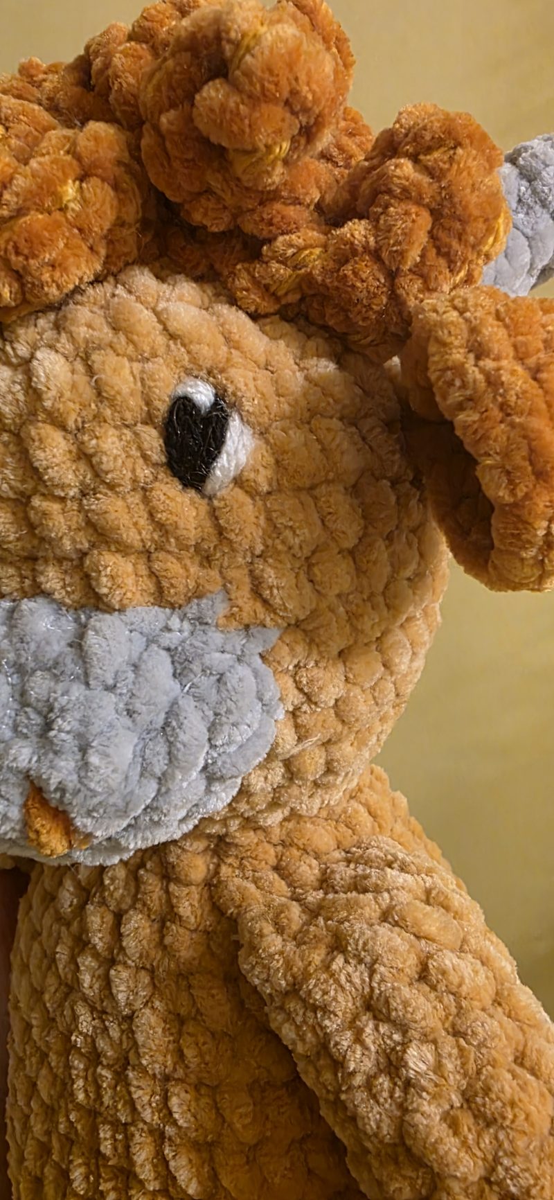 Downloadable PDF Pattern for a Highland Cow Plushie Amigurumi