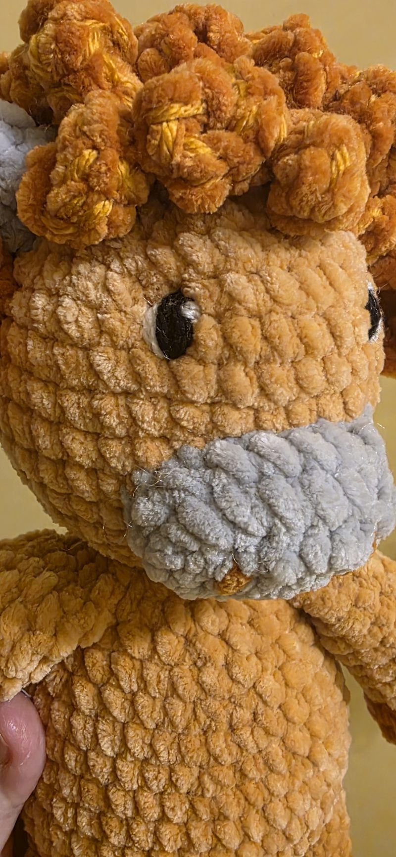 Downloadable PDF Pattern for a Highland Cow Plushie Amigurumi