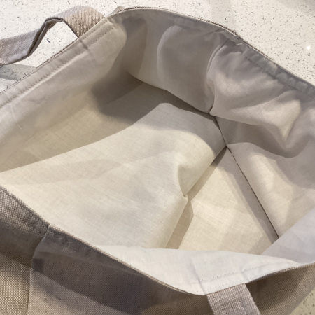 Really Cute Hedgehog Print, Linen Look Tote/Shopping Bag, Lined