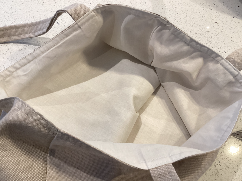Really Cute Hedgehog Print, Linen Look Tote/Shopping Bag, Lined