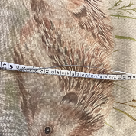 Really Cute Hedgehog Print, Linen Look Tote/Shopping Bag, Lined