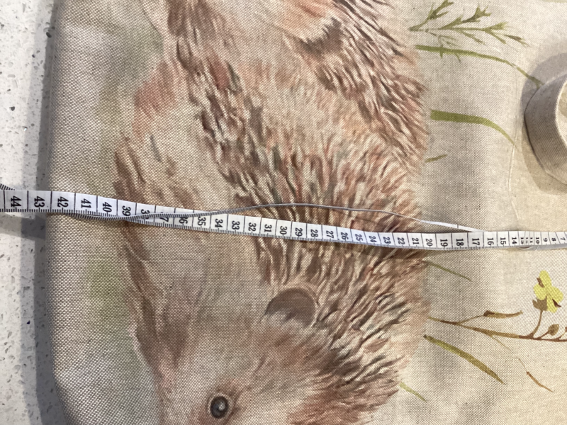 Really Cute Hedgehog Print, Linen Look Tote/Shopping Bag, Lined