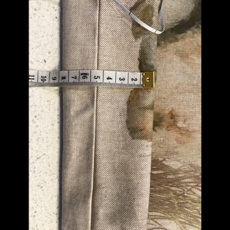 Really Cute Bunny Rabbit Print, Linen Look Fabric Tote/Shopping Bag, Lined
