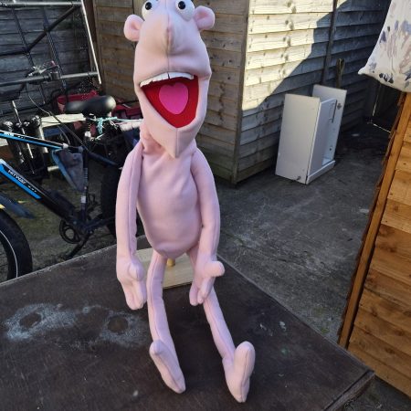 Naked pink puppet
