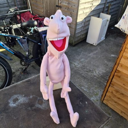 Naked pink puppet