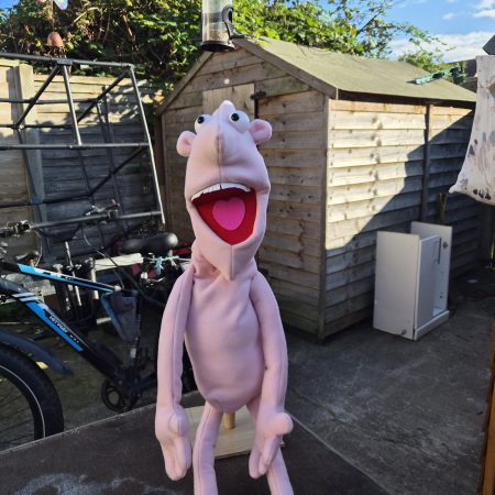 Naked pink puppet