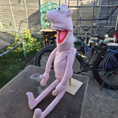 Naked pink puppet