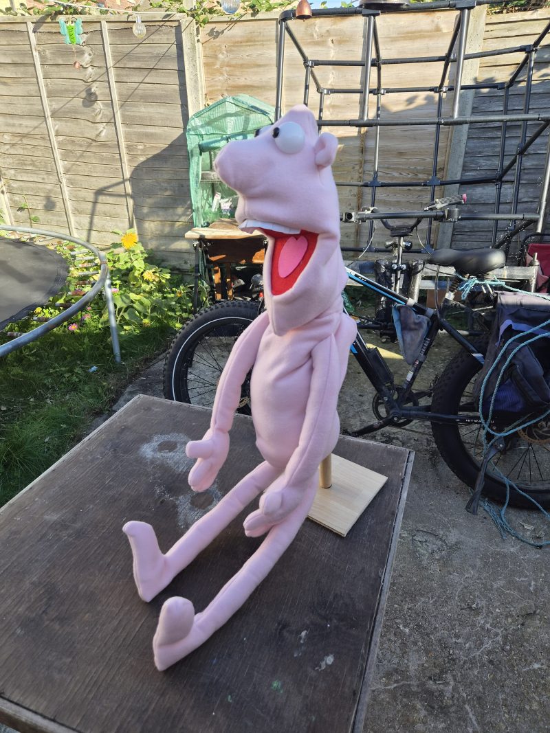 Naked pink puppet
