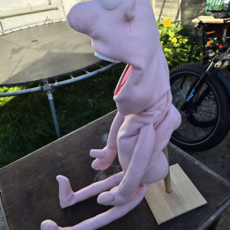 Naked pink puppet