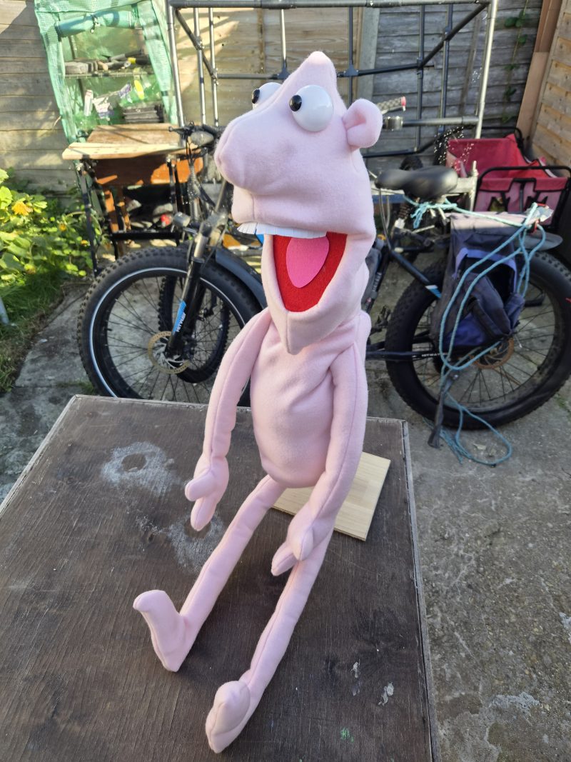 Naked pink puppet