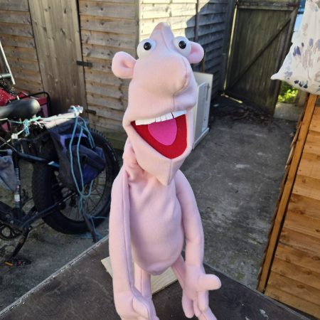 Naked pink puppet
