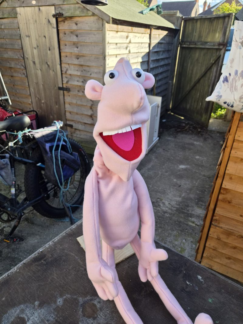 Naked pink puppet