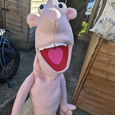 Naked pink puppet