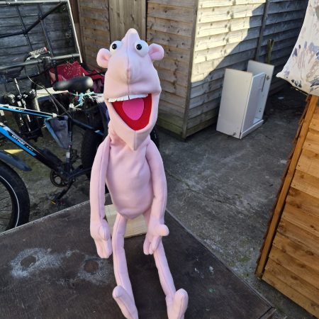 Naked pink puppet