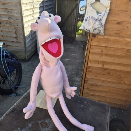 Naked pink puppet