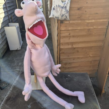 Naked pink puppet
